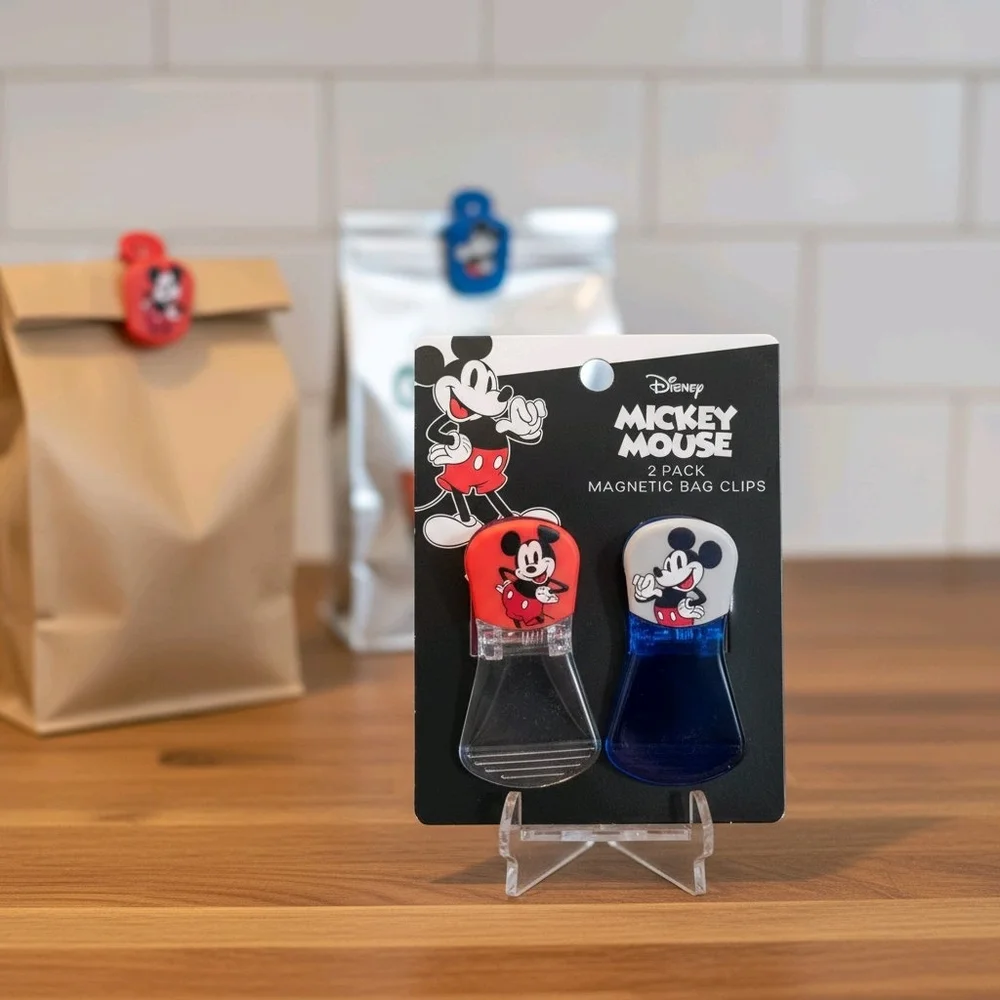Disney Star Wars Mickey Minnie Mouse 8pc Magnetic Bag Clips Chip Clips Yoda R2D2